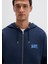 Mavi Logo Baskılı Fermuarlı Lacivert Sweatshirt 0611715-70490 12