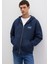 Mavi Logo Baskılı Fermuarlı Lacivert Sweatshirt 0611715-70490 8