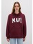 Mavi Logo Baskılı Kapüşonlu Bordo Sweatshirt 1600361-85493 13
