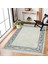 Gri Çerçeveli Modern Etnik Desenli Halı | Makinada Yıkanabilir | Hav Toz Vermez | Leke Tutmayaz | Kaymaz Taban | Dijital Makine Baskı | Salon Yolluk Mutfak Halısı 3
