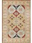 Krem Bordürlü Modern Etnik Desenli Halı | Makinada Yıkanabilir | Hav Toz Vermez | Leke Tutmayaz | Kaymaz Taban | Dijital Makine Baskı | Salon Yolluk Mutfak Halısı 1