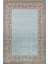 Mavi Çerçeveli Modern Etnik Desenli Halı | Makinada Yıkanabilir | Hav Toz Vermez | Leke Tutmayaz | Kaymaz Taban | Dijital Makine Baskı | Salon Yolluk Mutfak Halısı 1