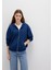 Fermuarlı Kapüşonlu Lacivert Basic Sweatshirt 1611775-82625 13