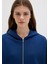 Fermuarlı Kapüşonlu Lacivert Basic Sweatshirt 1611775-82625 17
