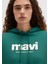 Mavi Logo Baskılı Kapüşonlu Yeşil Sweatshirt 168334-71874 12