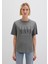 Mavi Logo Baskılı Gri Tişört 1611990-70122 11
