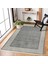 Gri Çerçeveli Modern Etnik Desenli Halı | Makinada Yıkanabilir | Hav Toz Vermez | Leke Tutmayaz | Kaymaz Taban | Dijital Makine Baskı | Salon Yolluk Mutfak Halısı 3