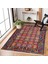 Koyu Mavi Etnik Modern Etnik Desenli Halı | Makinada Yıkanabilir | Hav Toz Vermez | Leke Tutmayaz | Kaymaz Taban | Dijital Makine Baskı | Salon Yolluk Mutfak Halısı 2