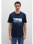İstanbul Baskılı Lacivert Tişört 0611884-70490 10
