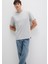 Etiket Detaylı Gri Basic Tişört 0611824-70075 11