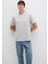 Etiket Detaylı Gri Basic Tişört 0611824-70075 9