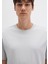 Etiket Detaylı Gri Basic Tişört 0611824-70075 14