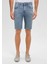 Brian Sporty Puslu Açık Mavi Jean Şort 0418487659 12