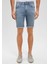 Brian Sporty Puslu Açık Mavi Jean Şort 0418487659 13