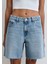 Lidia Real Blue Vintage Indigo Mavisi Jean Şort 1410145-87088 17