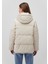 Kapüşonlu Bej Şişme Mont 1110445-70143 16