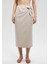 Keten Karışımlı Bej Viskoz Etek 1310521-70136 11