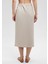 Keten Karışımlı Bej Viskoz Etek 1310521-70136 12