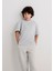 Organik Pamuklu Gri Basic Tişört 6610203-70075 11