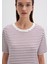 Bordo Çizgili Basic Tişört 1611653-88108 17
