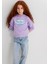 New York Baskılı Mor Sweatshirt 7S10063-70519 11