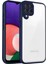 Samsung Galaxy A22 4g,için Eabhulie Kılıf, Kamera Lens Korumalı Hibrit 2'si 1 Arada Şeffaf Kılıf-Blue (Yurt Dışından) 1