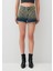 Rosie 90s Indigo Degrade Leopar Desenli Jean Şort 1447488289 12