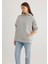 Kapüşonlu Gri Basic Sweatshirt 1S10186-83096 10