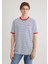 Berlin Baskılı Çizgili Unisex Tişört 2610025-70899 12
