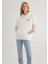 Mavi Logo Baskılı Kapüşonlu Ekru Sweatshirt 1S10243-70057 10