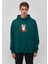 Yılbaşı Köpek Baskılı Yeşil Sweatshirt 0S10296-81962 10