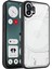 Nothing Phone 1,için Eabhulie Kılıf, Kamera Lens Korumalı Hibrit 2'si 1 Arada Şeffaf Kılıf-Siyah (Yurt Dışından) 1