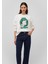 Yılbaşı Kedi Baskılı Beyaz Sweatshirt 1S10332-70057 9