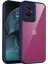 Motorola Moto G14,IÇIN Eabhulie Kılıf, Kamera Lens Korumalı Hibrit 2'si 1 Arada Şeffaf Kılıf-Blue (Yurt Dışından) 1