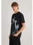 One Piece Baskılı Siyah Tişört 0612564-900 8