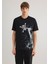 One Piece Baskılı Siyah Tişört 0612564-900 11