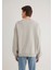Dikiş Detaylı Gri Basic Sweatshirt 0S10314-82577 11