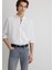 Çizgili Modal Beyaz Gömlek 0211446-900 9
