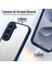 Infinix Hot 60 Pro,için Eabhulie Kılıf, Kamera Lens Korumalı Hibrit 2'si 1 Arada Şeffaf Kılıf-Blue (Yurt Dışından) 3
