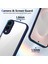 Samsung Galaxy S25 Edge,için Eabhulie Kılıf, Kamera Lens Korumalı Hibrit 2'si 1 Arada Şeffaf Kılıf-Blue (Yurt Dışından) 3