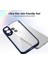 Samsung Galaxy S25 Edge,için Eabhulie Kılıf, Kamera Lens Korumalı Hibrit 2'si 1 Arada Şeffaf Kılıf-Blue (Yurt Dışından) 4