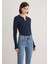 Düğme Detaylı Lacivert Tişört 1612915-82318 10