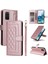 Samsung Galaxy S20 Plus 4g/5g Için El Kayışı ve Kart Yuvalı Premium Deri Cüzdan Kılıf-Rose Gold (Yurt Dışından) 1