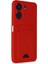 Xiaomi Redmi 13C Kılıf Kelvin Kartvizitli Silikon - Kırmızı 2