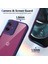 Motorola Moto G14,IÇIN Eabhulie Kılıf, Kamera Lens Korumalı Hibrit 2'si 1 Arada Şeffaf Kılıf-Mor (Yurt Dışından) 2