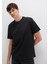 Etiket Detaylı Siyah Basic Tişört 0611824-900 11