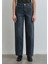 Leila Mavi Premium Gölgeli Koyu Mavi Jean Pantolon 1010600-89936 12