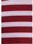 Bordo Çizgili Crop Atlet 1613086-89810 14