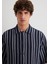 Çizgili Lacivert Gömlek 0211541-70490 13