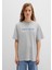 Mavi Baskılı Gri Tişört 1613146-83096 11
